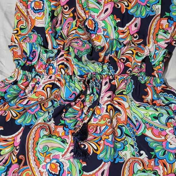 Tommy Bahama Mare paisley slip on Maxi dress with pockets - Picture 10 of 10